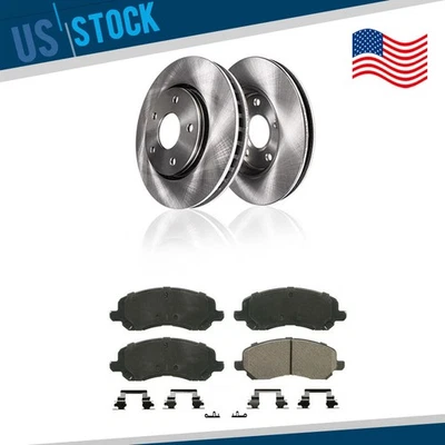 FIT Chrysler Sebring Jeep Patriot Compass Dodge Caliber Front Rotors & Brake Pad - Image 1 of 4