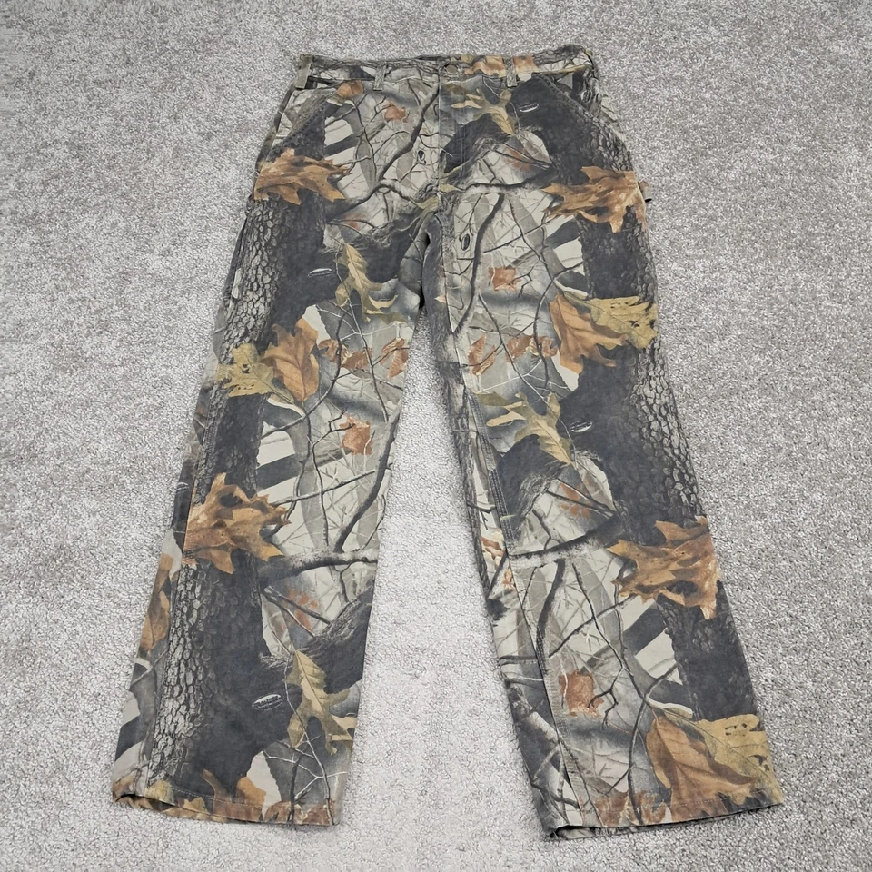 Pantalones de mezclilla para hombre Carhartt Dungaree Rit camuflaje 100 % algodón multicolor 36x30 Foto 1 de 4