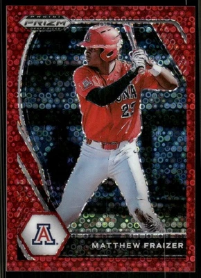 2021 Panini Prizm Draft Picks #PDP220 Matthew Fraizer Red Circles Prizm #/99 - Image 1 of 2