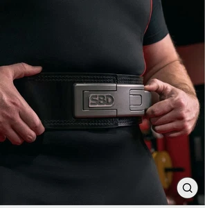SBD Powerlifting Gürtel - kleiner schwarzer Leder Gewichthebergürtel Powerlifting S - Bild 1 von 4