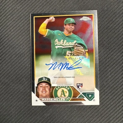 2023 Topps Chrome Update Auto Mason Miller #AC-MMI Rookie Auto RC - Image 1 of 2
