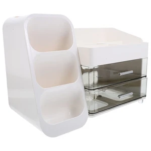 Caja de Almacenamiento de Cosméticos Multifuncional Cosméticos Organizador Organizador para Tocador - Imagen 1 de 17