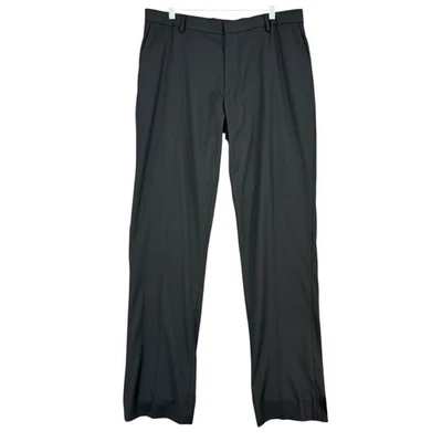 MURANO Black Zac Fit Flat Front Comfort Stretch Dress Pants Size 36 X 34 - Image 1 of 4