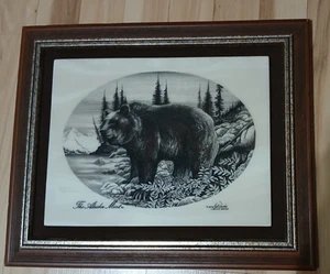Vintage Bill Devine Alaskan Mint Radierung Kunstwerk Kiana Limited Edition Bear Art - Bild 1 von 11