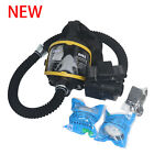 Electric Constant Flow Supplied Air Fed Respirator System Full Face Gas Mask NEW