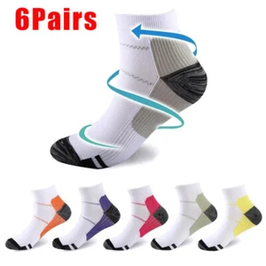 Compression Socks Plantar Fasciitis Foot Heel Ankle Arch Support Pain Men Women - Picture 1 of 23