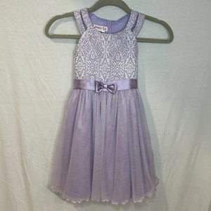Jessica Ann Girls Fancy Dress Purple Size 6 - Picture 1 of 5