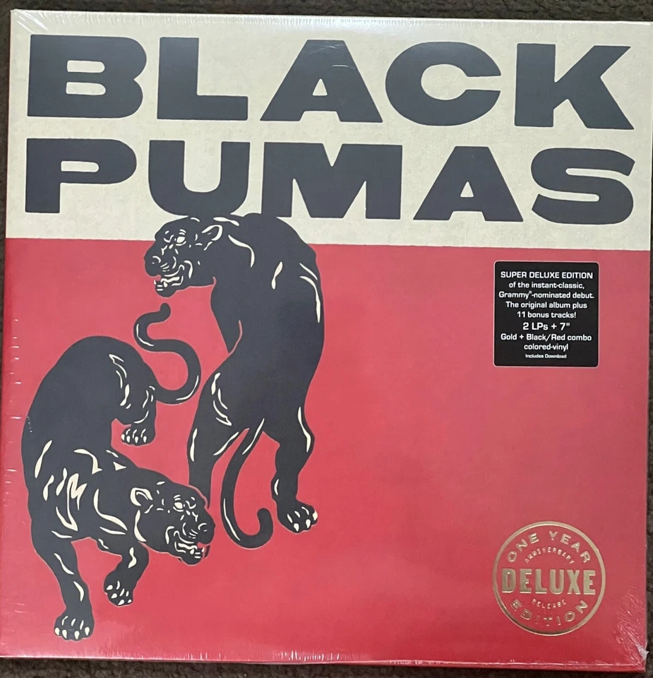 Neu Schwarz Pumas - Deluxe Edition 2-LPs + 7 " Gold + Schwarz/Rot Vinyl LP Ato - Bild 1 von 3