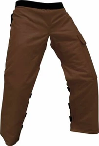 Forester Chainsaw Apron Chaps with Pocket, Brown 37" Length - Picture 1 of 1