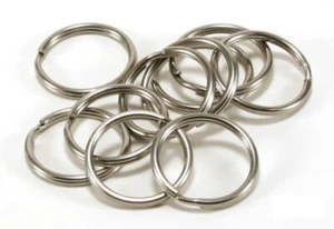 Stainless Steel Key Rings 1.25" (32mm) Split Ring, Wholesale LOT 4000 - Picture 1 of 2