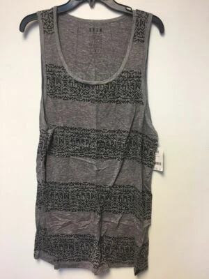 TANQUE KREW HOMBRE SCIBBLE RAYAS, GRIS, GRANDE Foto 1 de 2