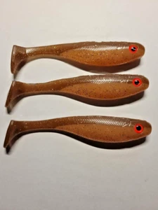 5" Swimbait, Chocolate Creme, 3er Pack, Dee's Baits - Bild 1 von 1