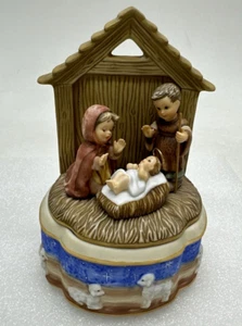 Berta Hummel Holy Night Nativity Music Box Silent BH1120 Goebel 74410-Damage - Picture 1 of 16