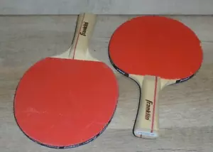 2 Franklin Paddle Ping Pong Ping Pong Usato Condizioni Vintage - Foto 1 di 3
