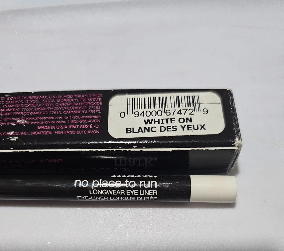 MARK BY AVON NO PLACE TO RUN LONGWEAR EYE LINER PENCIL WHITE ON ()