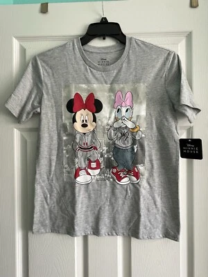 Camiseta pequeña para mujer Disney Minnie Mouse & Daisy Duck nueva con etiquetas Foto 1 de 4