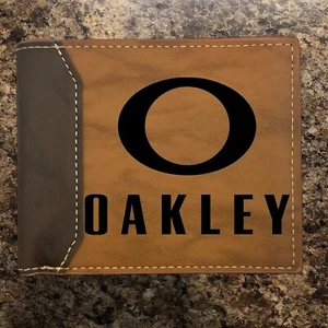 OAKLEY Leather Wallet Bifold Premium Quality NEW - Picture 1 of 5