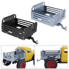 Metal Rear Bucket Carriage Trailer W/ Hitch For 1/24 FMS Fcx24 RC Crawler 