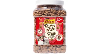Purina Friskies Natural Cat Treats Party Mix Natural Yums With Real Free Ship - Image 1 of 4