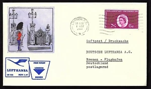 FFC LONDON ENGLAND TO BREMEN GERMANY (KB1976) - Picture 1 of 1