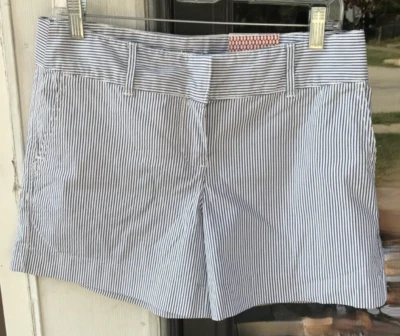 Dressbarn подпись подходит sz 6 синий белая полоса шорты 5» немного ниже талии B6 - Изображение 1 из 4