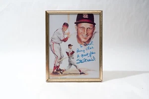 Autographed Stan Musial Photo, Framed - Picture 1 of 10