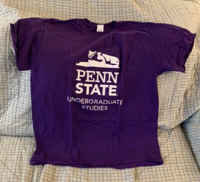 Camiseta Púrpura Adulto Estudios de Pregrado de la Universidad Estatal de Pensilvania Talla L Grande Foto 1 de 4