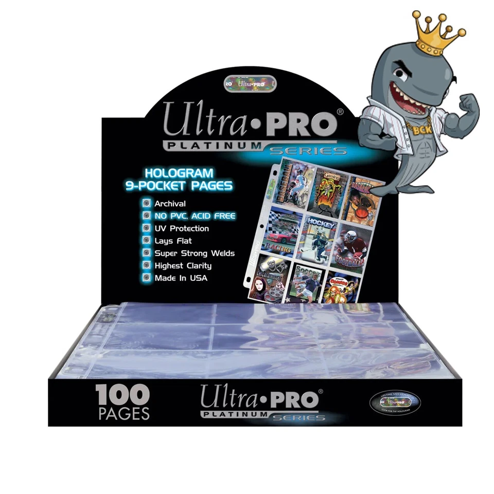 Ultra Pro Platinum Series 9 Bolsillos Páginas Caja 100ct ENVÍO GRATUITO Foto 1 de 1