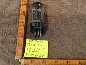 One Tung-Sol 6BL7GTA 3 Mica Tube Date 322512-3 Used Tested Balanced At 79/80 - Picture 1 of 5