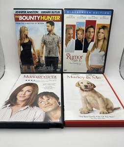 JENNIFER ANISTON 4 Movie Lot DVD Marley &Me Rumor Has It The Bounty Hunter Manag - Picture 1 of 6