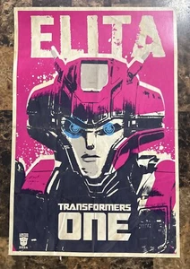 2024 TRANSFORMERS ONE ELITA AMC LTD ED. FAN EVENT DOLBY CINEMA POSTER 18x12 NEW - Picture 1 of 3