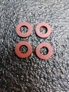 97-0430 Triumph Tiger Cub Heavyweight Forks Bottom Drain Plug Fibre Washer x4 ' - Picture 1 of 2