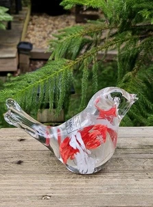 Astuni International Made in Italy Murano Style Hand Blown Glass Handmade Bird - Picture 1 of 8