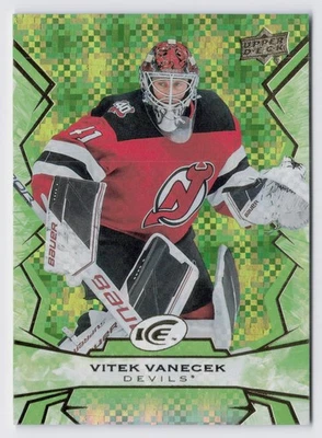 2022-23 Upper Deck Ice Vitek Vanecek #38 Green NEW JERSEY DEVILS - Image 1 of 2