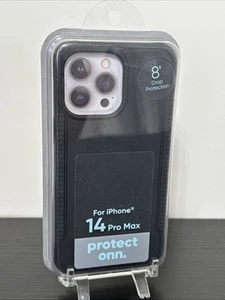 For iPhone 14 Pro Max Phone Protective Gel Case - Black - 8’ Drop Factor Sealed - Picture 1 of 5