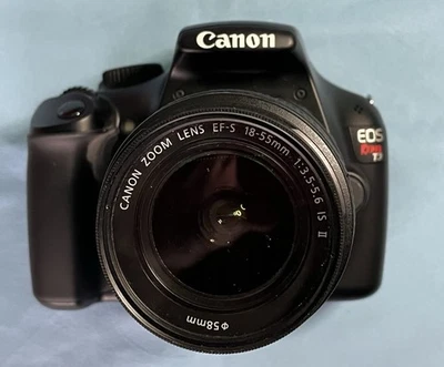 Canon EOS Rebel T3 Digital SLR Camera Black DS126291 with EFS 18-55mm Lens - Image 1 of 4