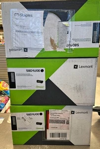 3X LOT - Genuine Lexmark 58D1U0E Black Ultra High Yield  Contract Toner - New  - Afbeelding 1 van 1