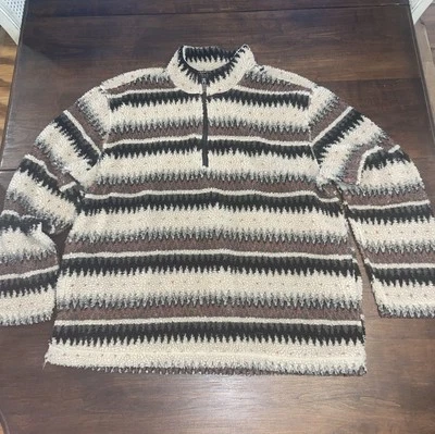 Pullover Stoic 1/4-Zip Grizzly Sherpa - XL para hombre Foto 1 de 4