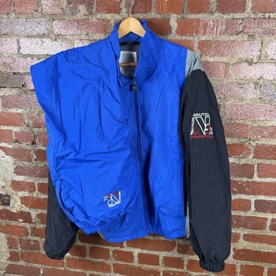 Traje de chándal de competición Nautica vintage para hombre 2XL azul triatlón cortavientos años 90 Foto 1 de 4
