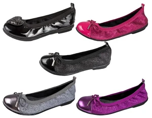 Lelli Kelly Girls Flat Ballet Pumps Kids Glitter Party Shoes With Free LK Gift - Picture 1 of 3