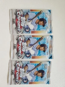 (3) 2022 Topps Chrome Hobby Packs - Picture 1 of 2