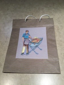 All in the Cards Glitter Barbecue Grill Gift Bag For Men  9” x 7” x 4” - Picture 1 of 3