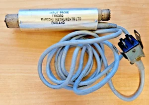 Sonda de entrada Marconi Instruments Ltd TM5332 PL-259 hecha en Inglaterra RF microondas - Imagen 1 de 7