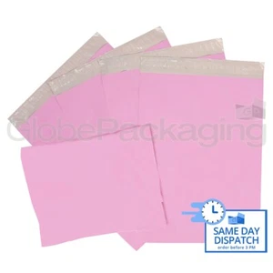 50 x STRONG PINK 13x17" MAILING POSTAL POLY POSTAGE BAGS 13"x17" (320x440mm) - Picture 1 of 5