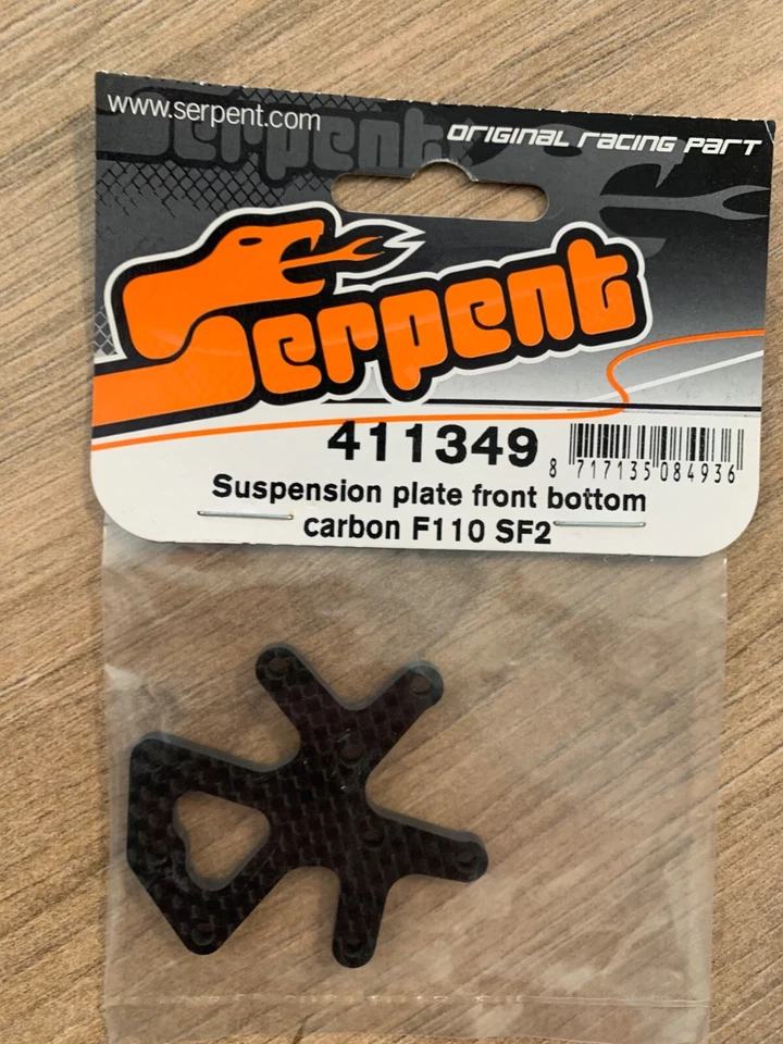 Serpent Suspension plate front bottom carbon F110 SF2 411349 - Image 1 of 1