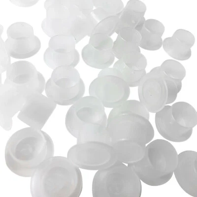 DCTATTOO 100 x KLAR MITTEL 13 MM "FLACHE BASIS" TATTOO TINTE KAPPEN BECHER