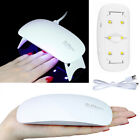 Mini UV Nail Dryer Gel Curing Machine UV LED Lamp Manicure Portable Light 6W