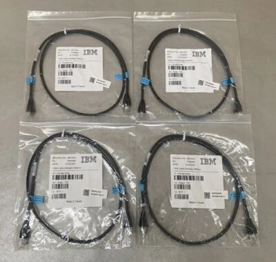 (Lote de 4) Cable Ethernet IBM 86Y4764 Cat5e blindado 1 GbE 1050 mm (41" ea) Foto 1 de 4
