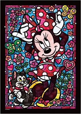 New Tenyo 266 Piece Stained Art Disney Minnie Mouse stained glass 18.2x25.7cm - Image 1 of 4