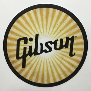Gibson Guitar Worn Sunburst 7" Tin Sign - Picture 1 of 2